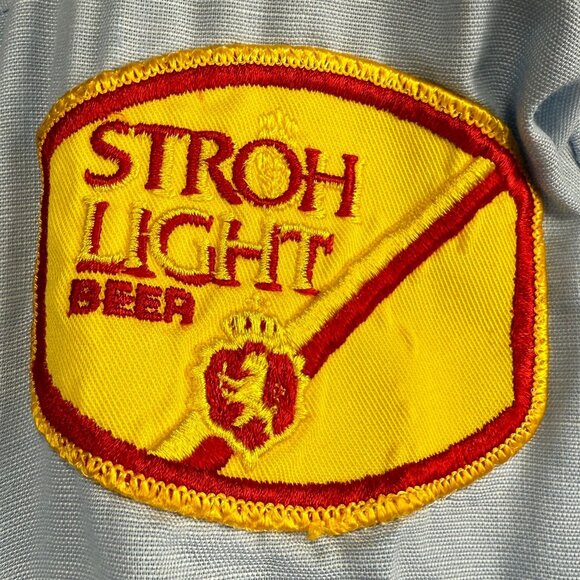 Vintage Unitog Strohs Beer Work Shirt 16-16.5 Blue large 60's - Picture 9 of 16